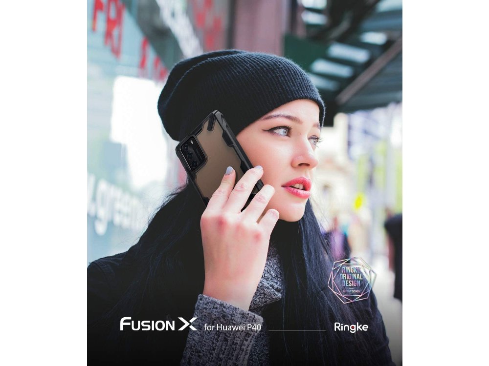Ringke Fusion X Huawei P40 Θήκη, Μαύρη