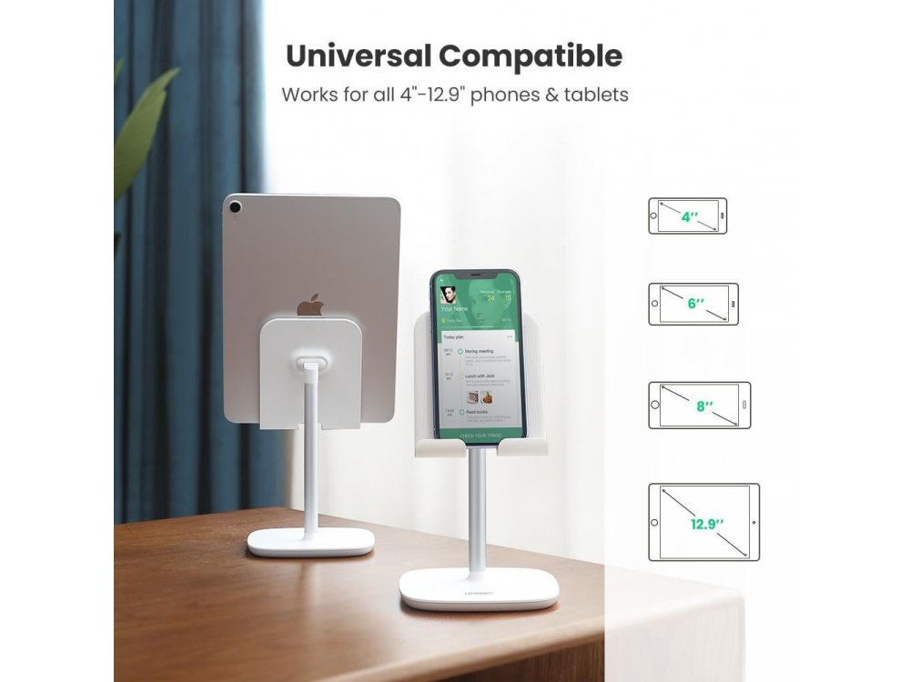 Ugreen Desktop Bracket Holder, Βάση / Stand τοποθέτησης Tablet, Ασημί - 70976