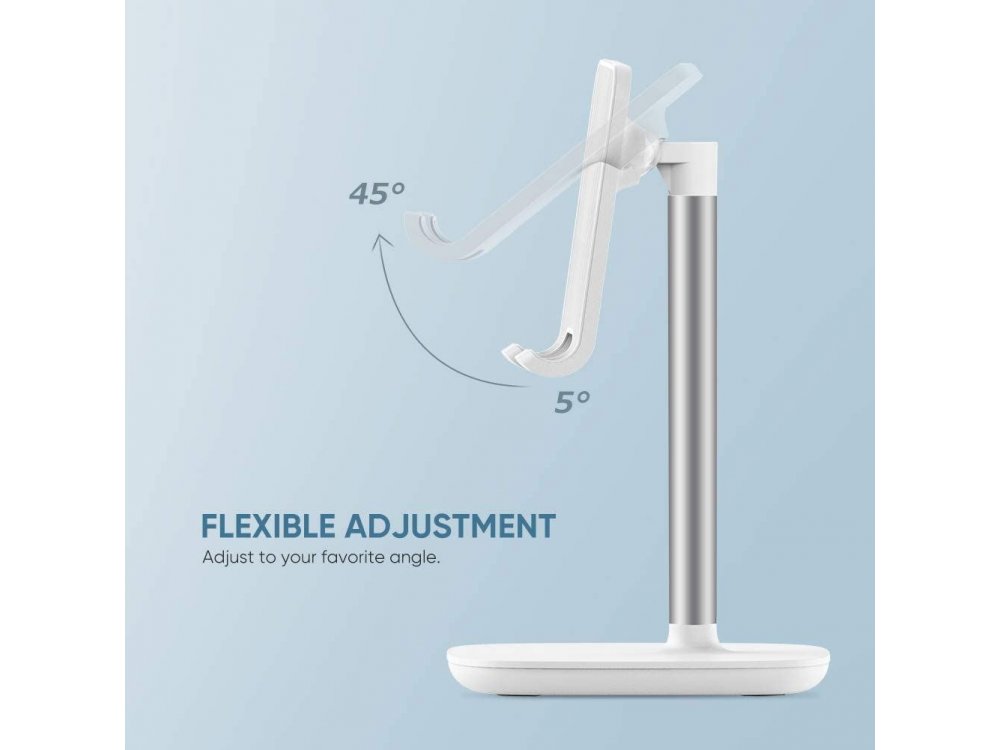 Ugreen Desktop Bracket Holder, Βάση / Stand τοποθέτησης Κινητού/Tablet, Λευκό / Ασημί - 60343