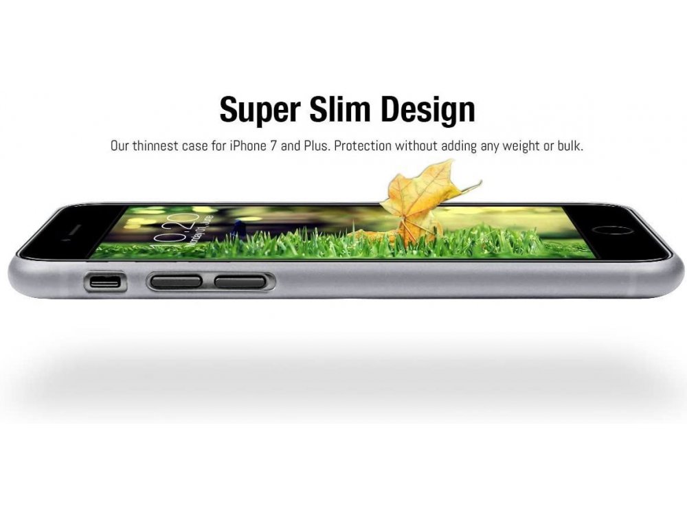 Orzly iPhone SE 2020 / 8 / 7 Flexi-Slim Θήκη Σιλικόνης, Smokey Slate