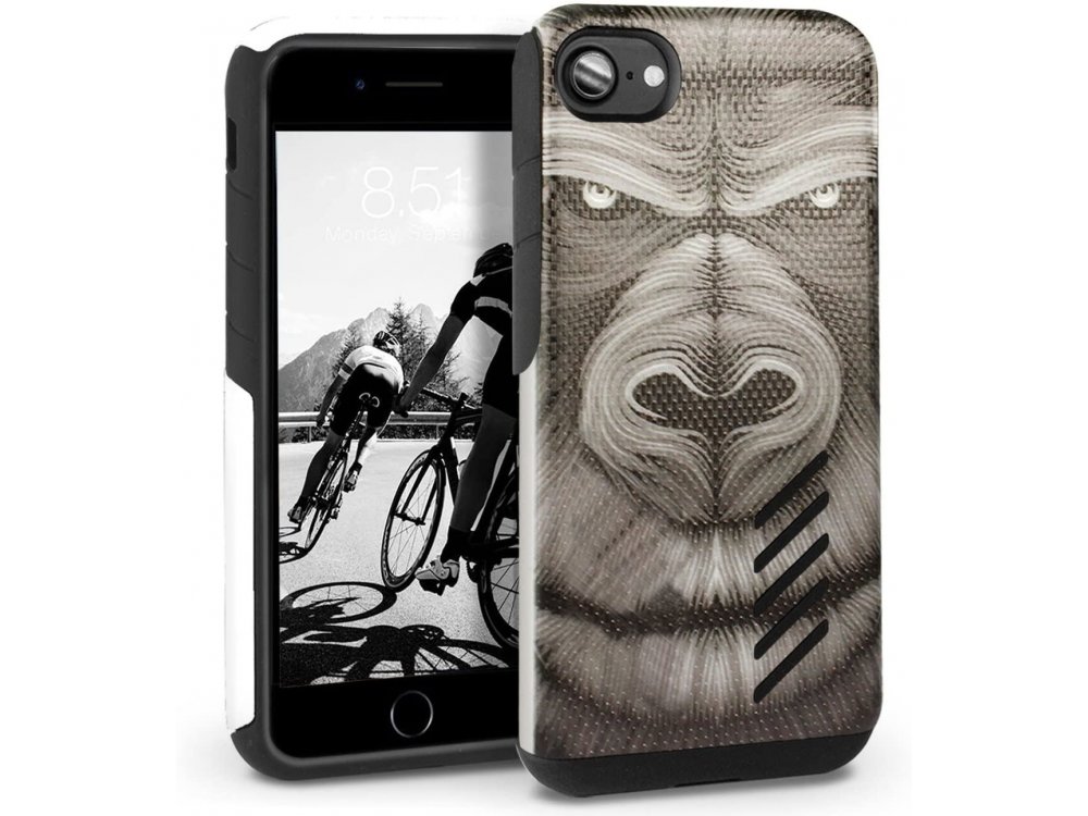 Orzly iPhone SE 2020 / 8 / 7 Grip-Pro Θήκη, Grumpy Ape