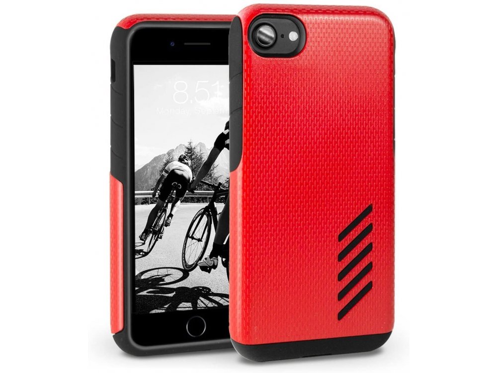 Orzly iPhone SE 2020 / 8 / 7 Grip-Pro Θήκη, Red
