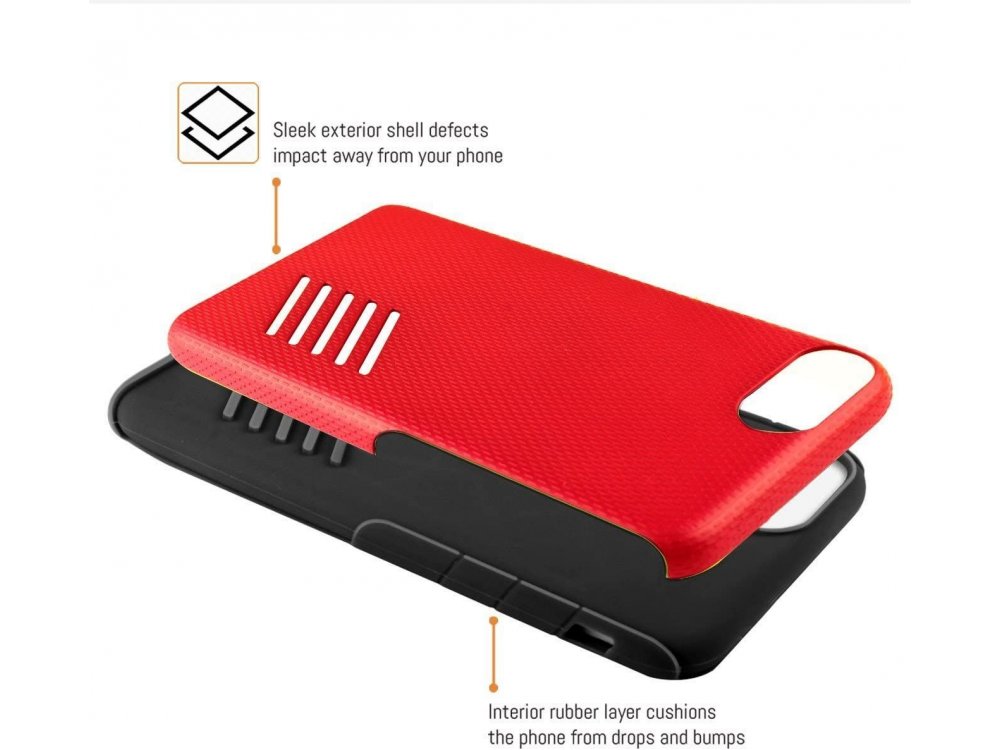 Orzly iPhone SE 2020 / 8 / 7 Grip-Pro Θήκη, Red