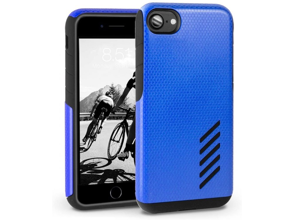 Orzly iPhone SE 2020 / 8 / 7 Grip-Pro case, Blue