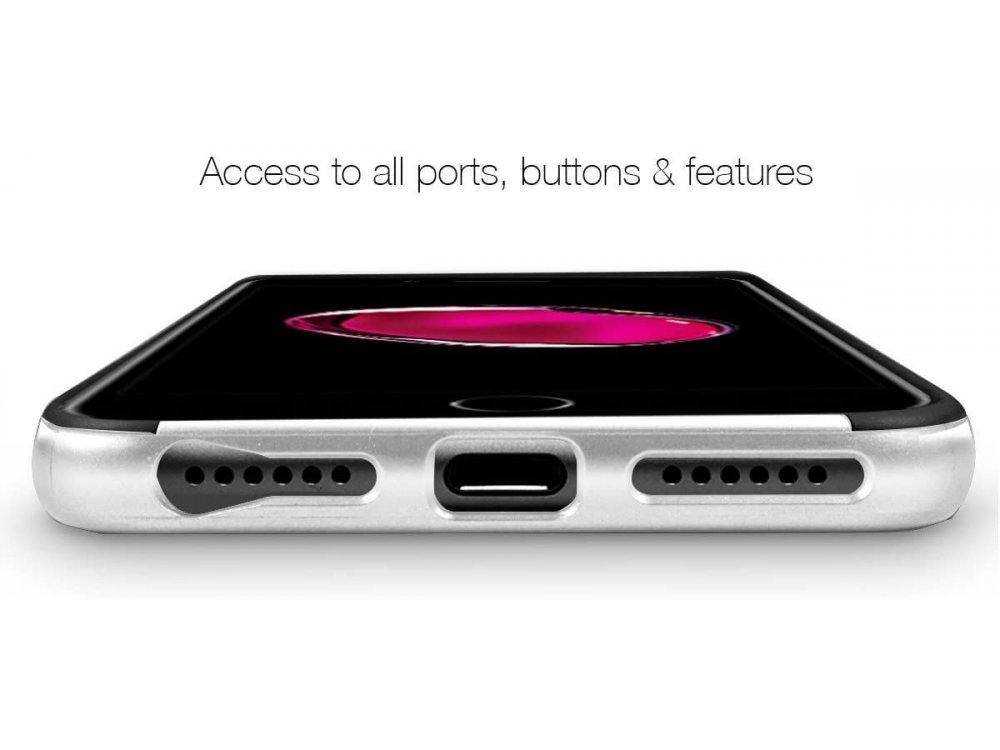 Orzly iPhone SE 2020 / 8 / 7 AirFrame Θήκη, Ασημί