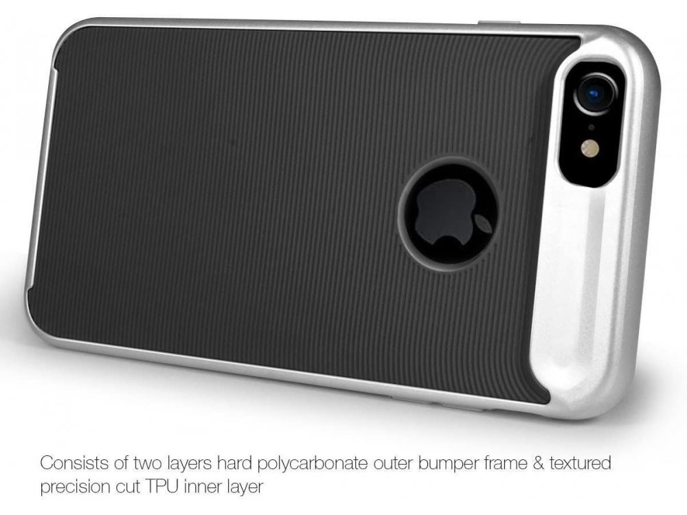 Orzly iPhone SE 2020 / 8 / 7 AirFrame Θήκη, Ασημί