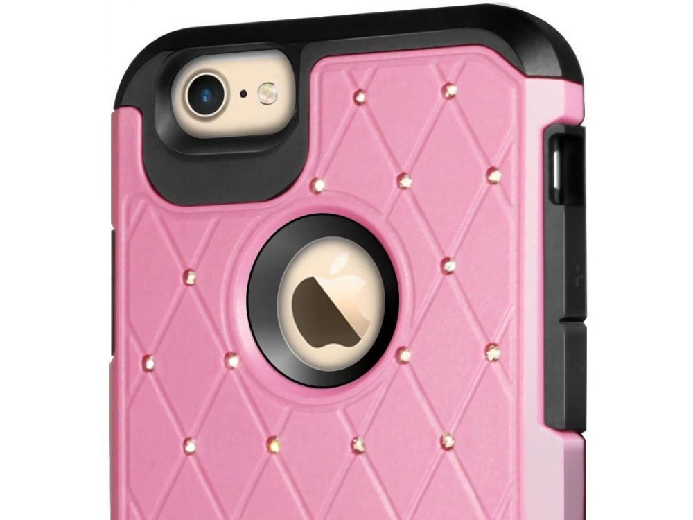 Orzly iPhone SE 2020 / 8 / 7 Duo-Armour Case, Pink