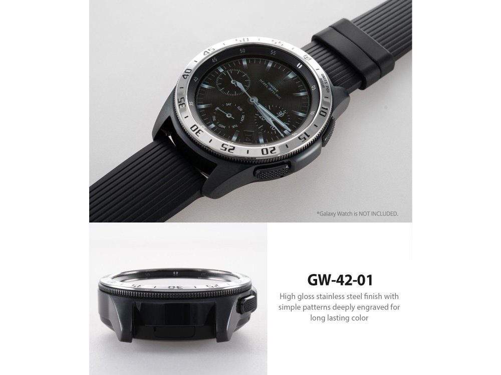 Ringke Galaxy Watch 42mm / Gear Sport Bezel Ring Silver, Stainless Steel - GW-42-01
