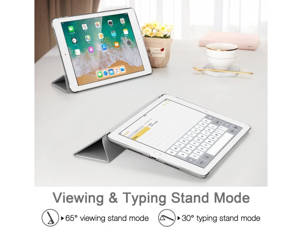 ESR iPad Air 3rd Gen 2019 10.5" Yippee Trifold Θήκη με Auto Sleep/Wake, Stand, Hard Back Cover, Silver Gray