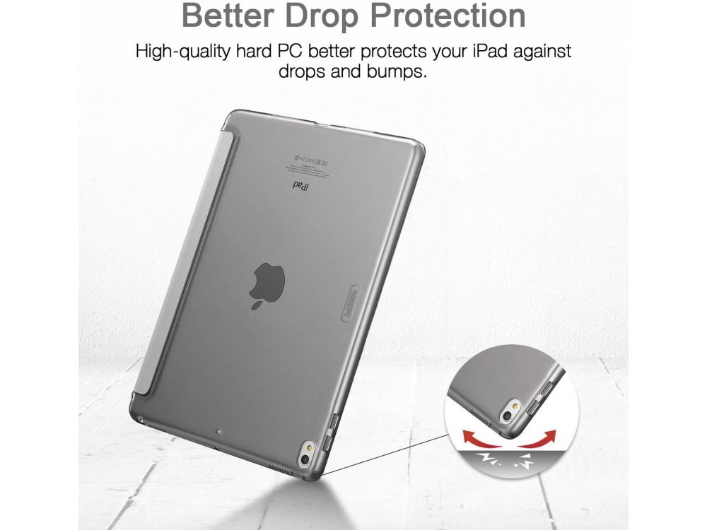 ESR iPad Air 3rd Gen 2019 10.5" Yippee Trifold Θήκη με Auto Sleep/Wake, Stand, Hard Back Cover, Silver Gray