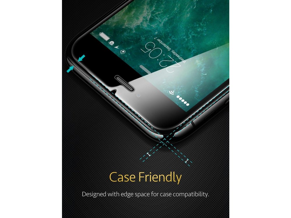 ESR iPhone 6 / 6s / 7 / 8 / SE 2020 / 2022 Tempered Glass Premium Screen Protector με Installation frame, Σετ των 2