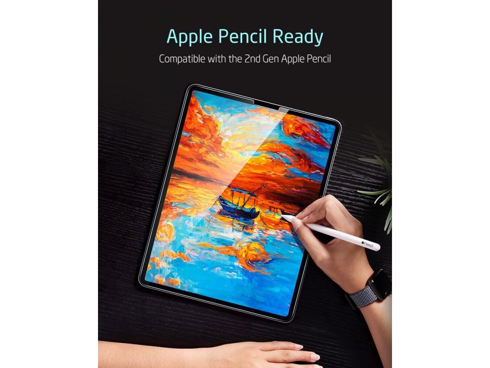 ESR iPad Pro 2021 / 2020 / 2018 12.9" Tempered Glass με Installation frame