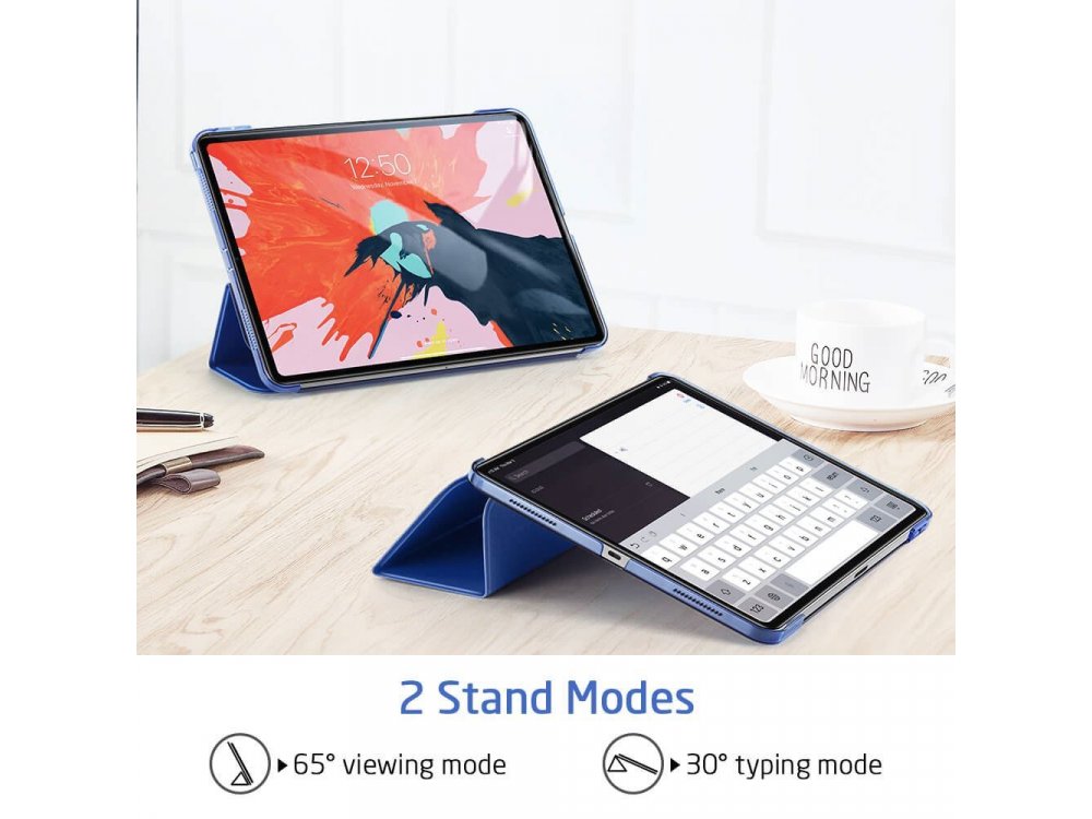 ESR Yippee iPad Pro 2021 / 2020 / 2018 11" Trifold Θήκη με Μαγνητικό κλιπ, Auto Sleep/Wake, Stand, Hard Back Cover, Rose Gold