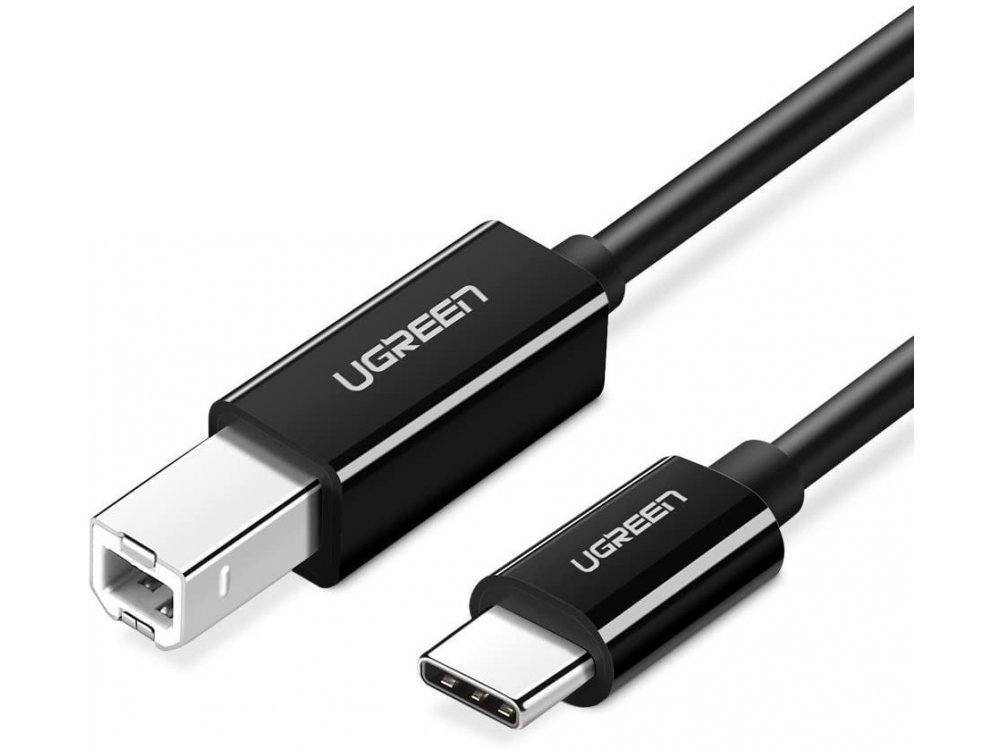 Ugreen USB-C to USB-B Printer / Scanner  Cable 2m - 50446, Black