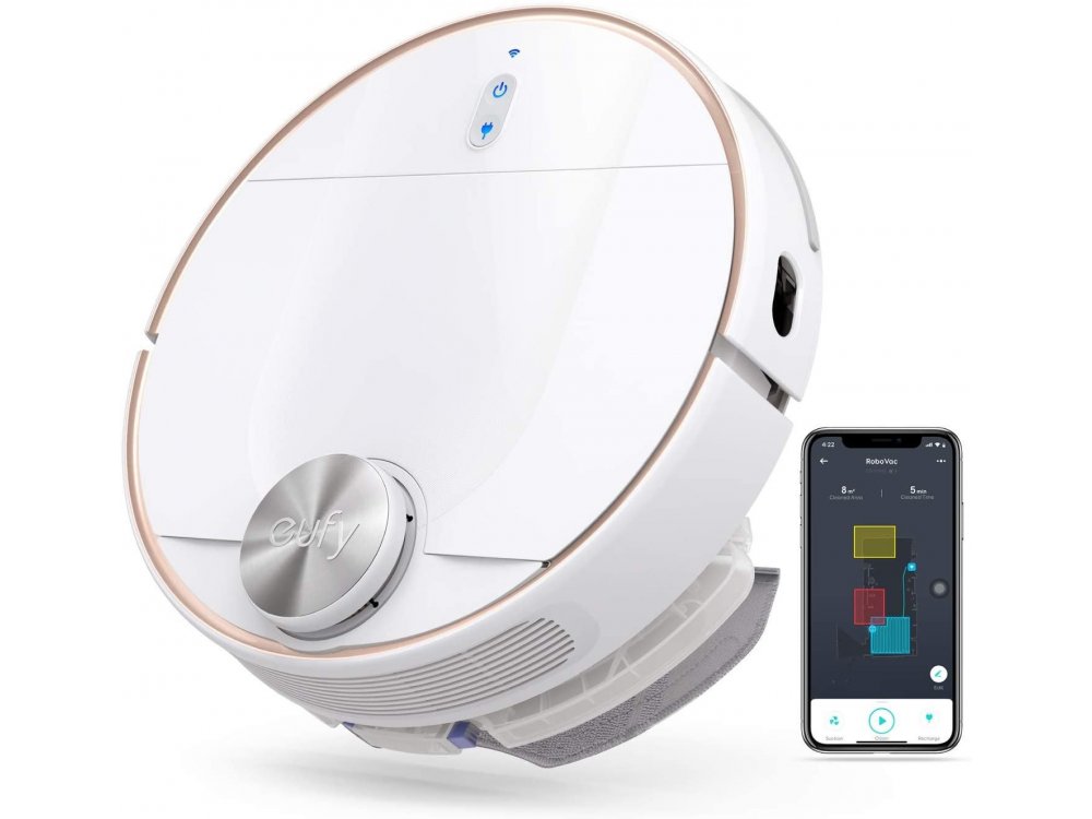 Anker Eufy RoboVac L70 Hybrid Robot Vacuum με WiFi - 2200Pa, iPath Laser Navi, Self-Docking - T2190G21