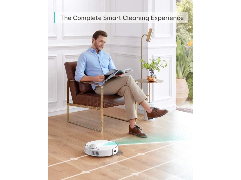 Anker Eufy RoboVac L70 Hybrid Robot Vacuum με WiFi - 2200Pa, iPath Laser Navi, Self-Docking - T2190G21