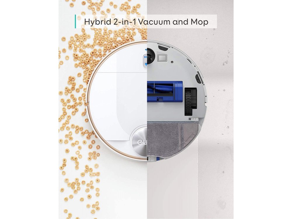 Anker Eufy RoboVac L70 Hybrid Robot Vacuum με WiFi - 2200Pa, iPath Laser Navi, Self-Docking - T2190G21