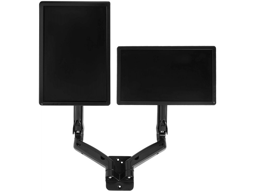 VonHaus Dual Arm Wall Mount, Βάση Τοίχου για 2 Οθόνες 17”-27”, με Gas Spring Arm, Αντοχή έως 13kg - 3000166