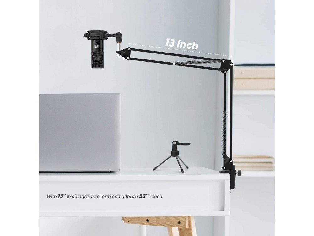 FIFINE T669 Πυκνωτικό Μικρόφωνο USB, KIT με Ρυθμιζόμενη Βάση, Volume Dial για Vocal Recording, Sreaming, Podcast κλπ
