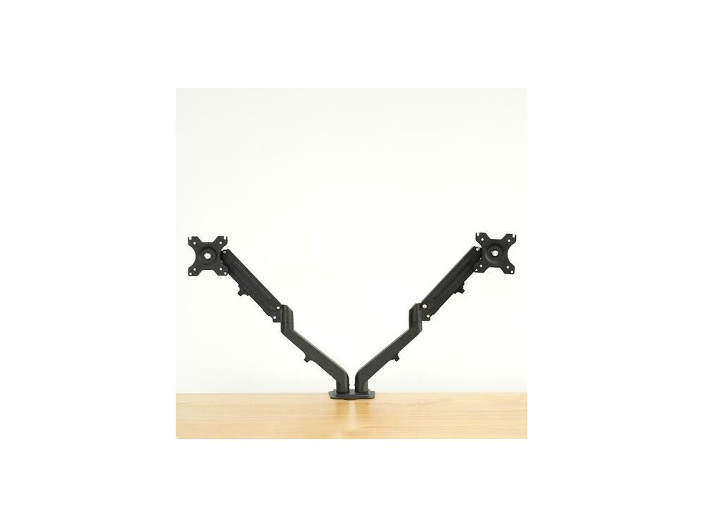Nordic Dual Arm Desk Mount with Clamp, Βάση για 2 Οθόνες 17”-27”, έως 10kg - AG6-42