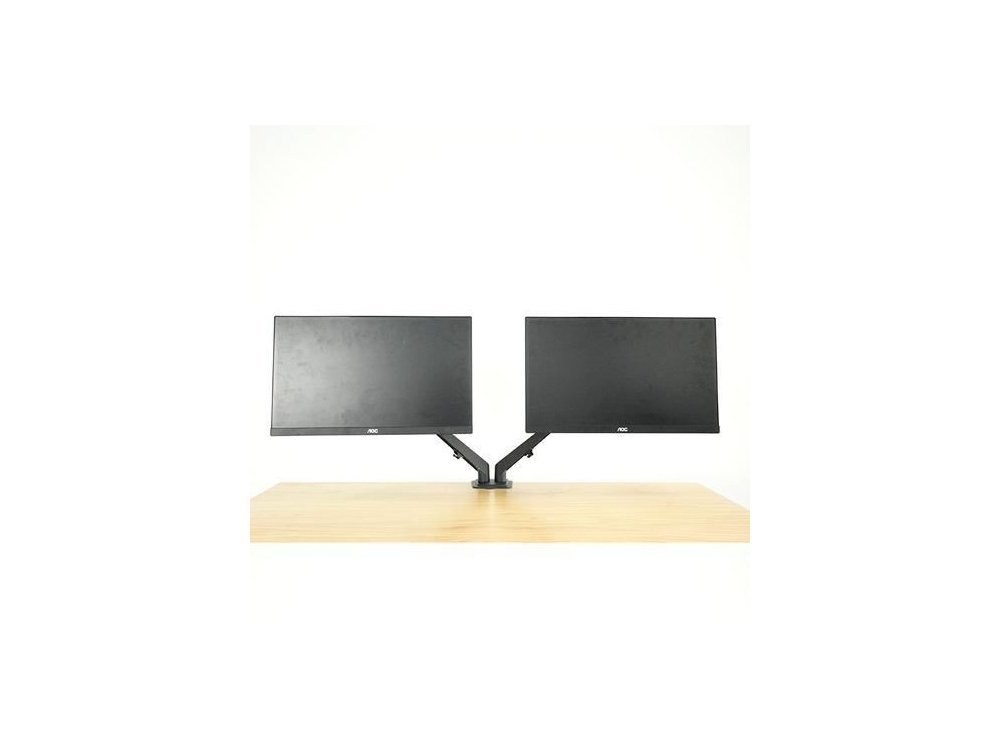 Nordic Dual Arm Desk Mount with Clamp, Βάση για 2 Οθόνες 17”-27”, έως 10kg - AG6-42