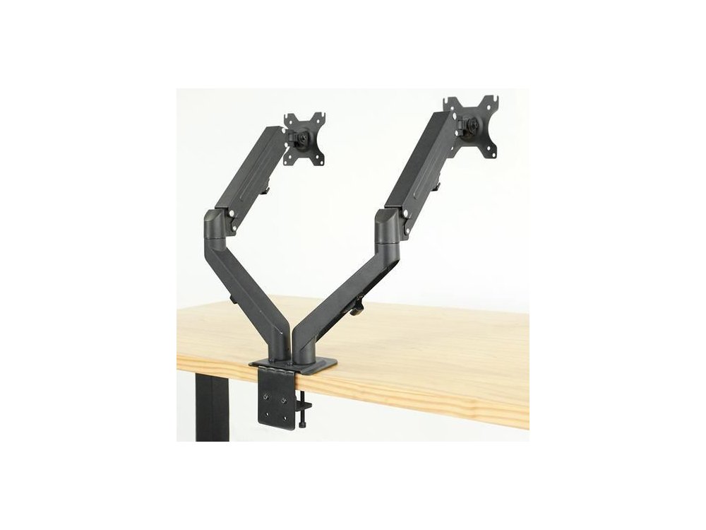 Nordic Dual Arm Desk Mount with Clamp, Βάση για 2 Οθόνες 17”-27”, έως 10kg - AG6-42