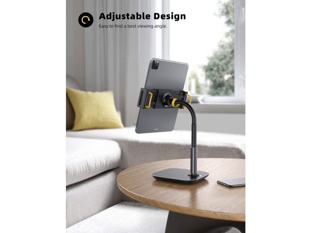 Lamicall DT01 Desktop Bracket Holder, Βάση / Stand τοποθέτησης Κινητού/Tablet 4.7"-13", Μαύρο