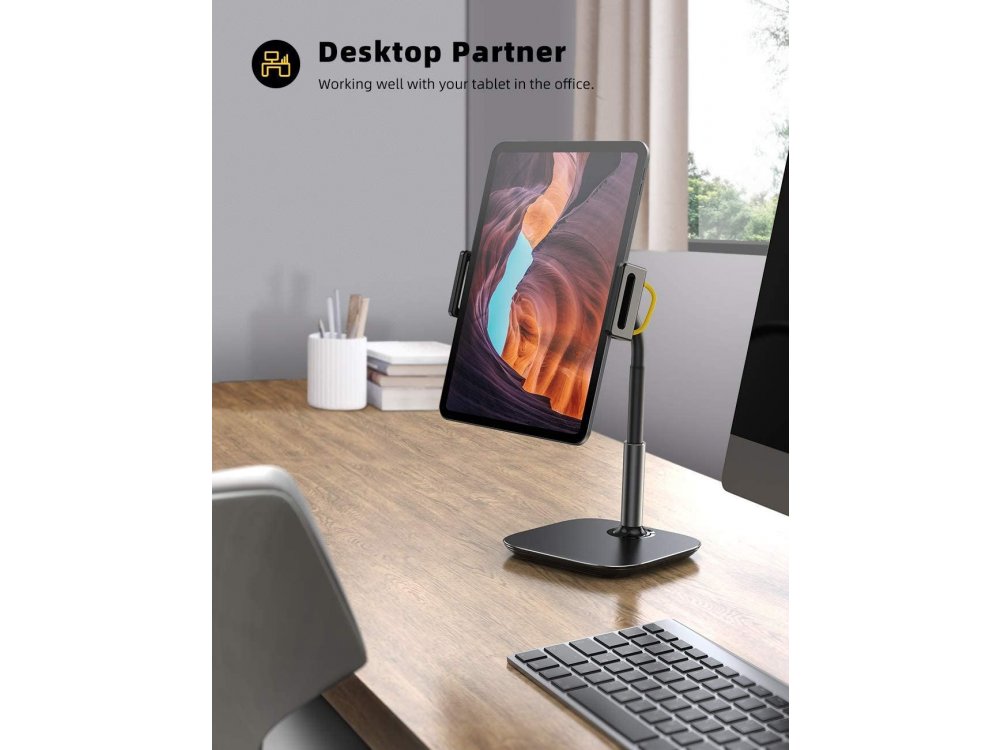 Lamicall DT01 Desktop Bracket Holder, Βάση / Stand τοποθέτησης Κινητού/Tablet 4.7"-13", Μαύρο