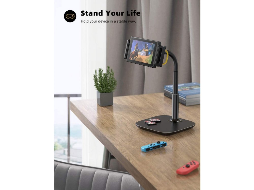 Lamicall DT01 Desktop Bracket Holder, Βάση / Stand τοποθέτησης Κινητού/Tablet 4.7"-13", Μαύρο