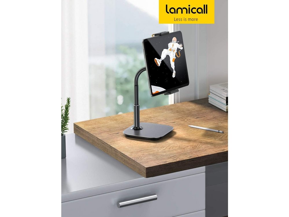 Lamicall DT01 Desktop Bracket Holder, Βάση / Stand τοποθέτησης Κινητού/Tablet 4.7"-13", Μαύρο