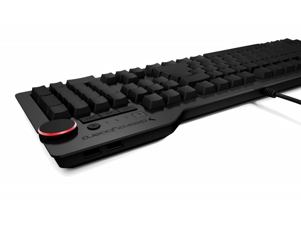 Das Keyboard 4 Ultimate Wired Mechanical Keyboard, Cherry MX Blue Switches - Clicky - EU