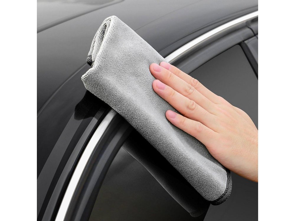 Baseus microfiber towel to dry washing car 40 cm x 40 cm, Set of 2 - CRXCMJ-0G