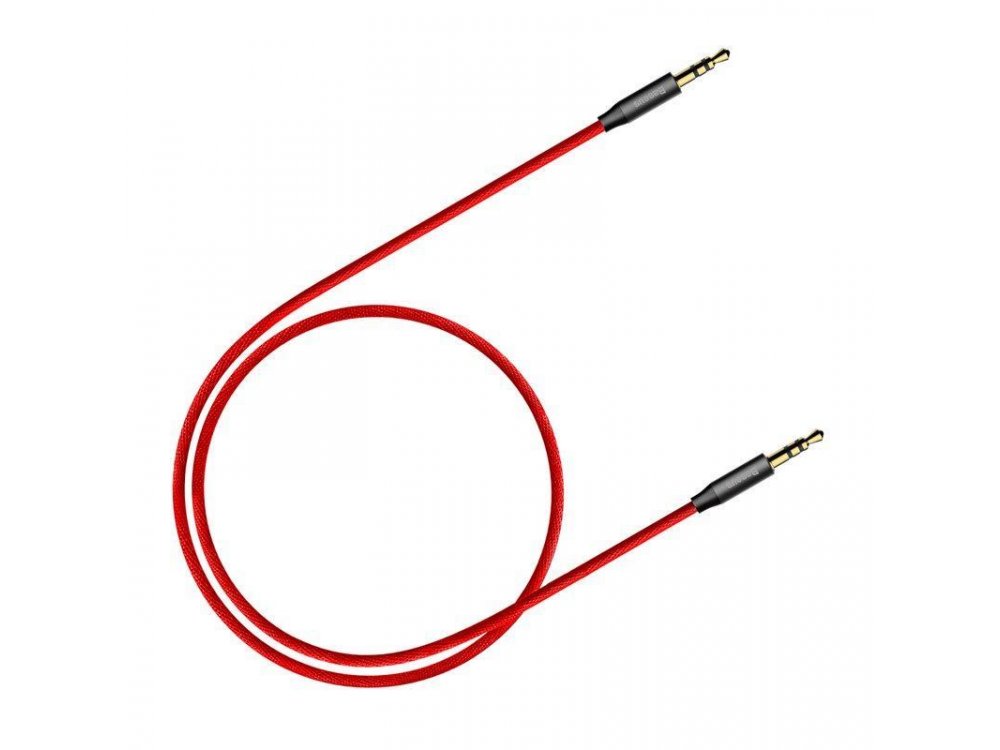 Baseus Yiven Audio AUX, 1.5m. With Nylon Weaving- CAM30-C91, Red