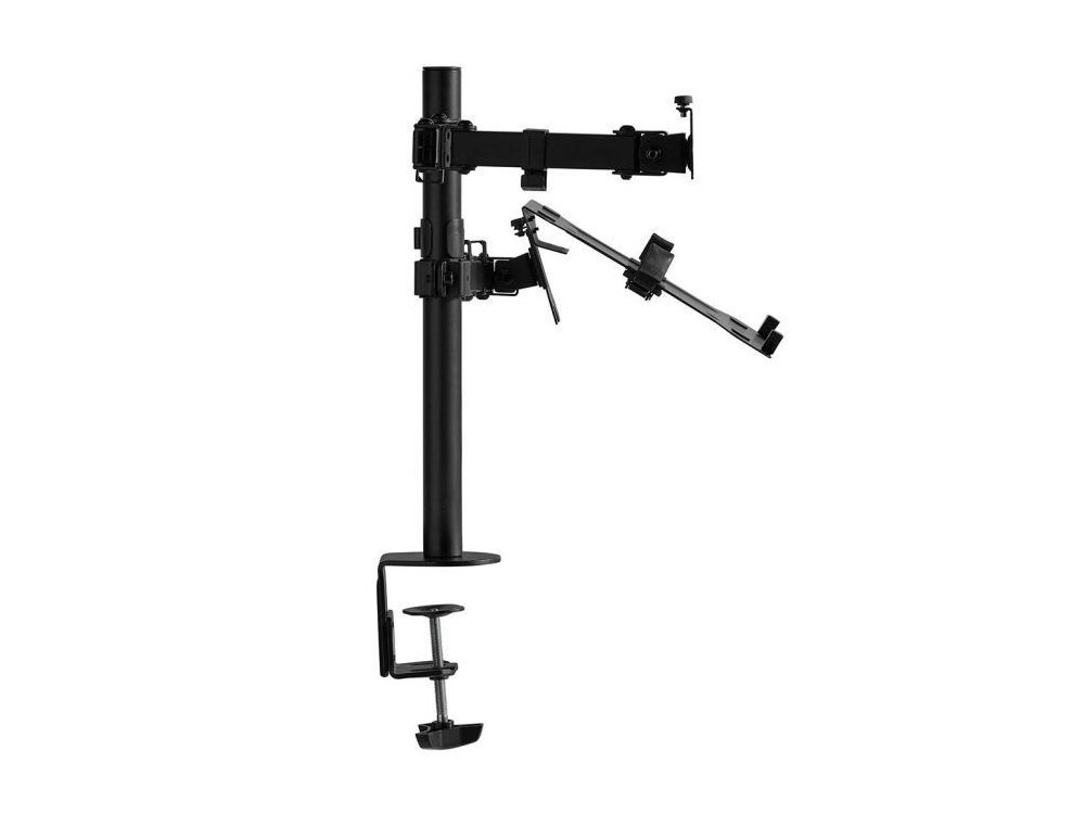 VonHaus Dual Arm Desk Mount with Clamp, Βάση για Οθόνη & Laptop 13”-32”, έως 12kg - 3000114