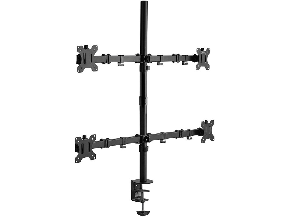 VonHaus Quad Arm Desk Mount with Clamp, Βάση για 4 Οθόνες 13”-32”, έως 32kg - 3000113