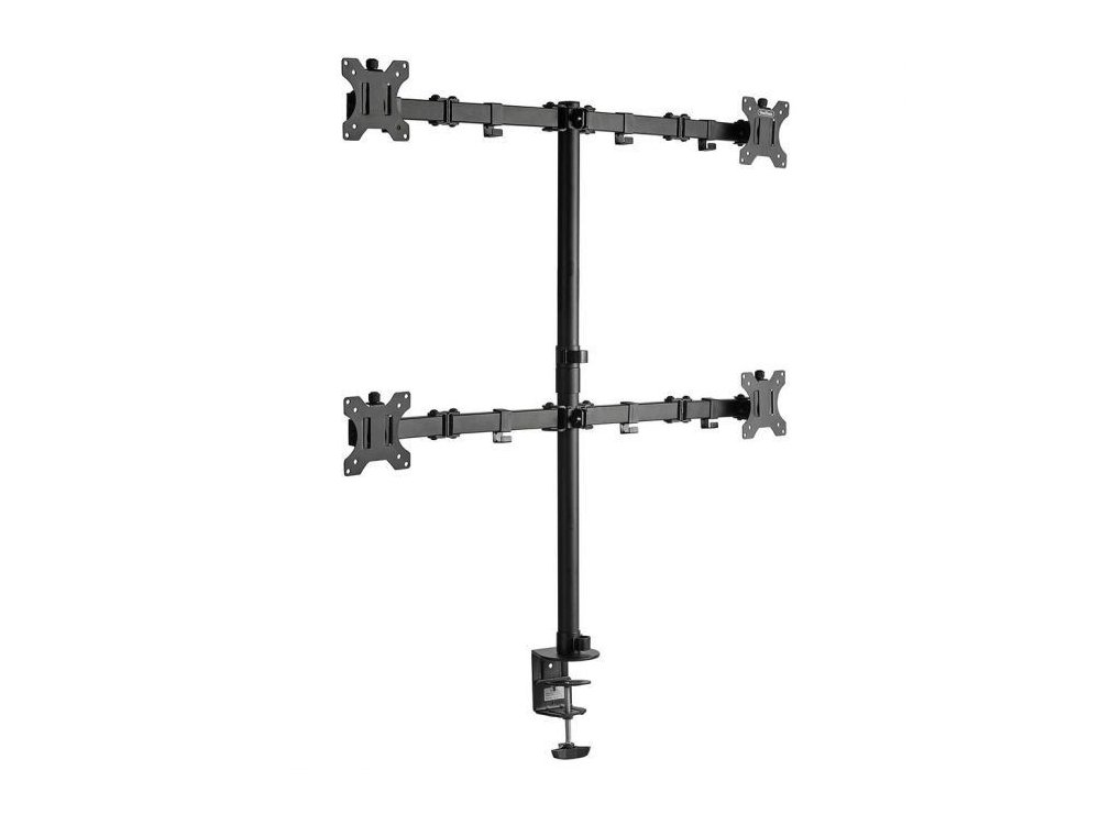 VonHaus Quad Arm Desk Mount with Clamp, Βάση για 4 Οθόνες 13”-32”, έως 32kg - 3000113