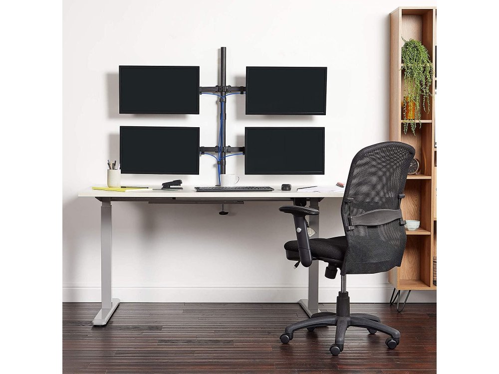 VonHaus Quad Arm Desk Mount with Clamp, Βάση για 4 Οθόνες 13”-32”, έως 32kg - 3000113