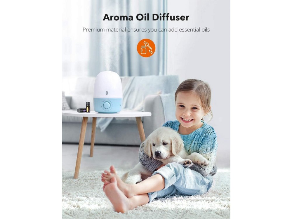 TaoTronics TT-AH038 Whale 3n1 Υγραντήρας Δωματίου, Humidifier & Φωτάκι Νυχτός