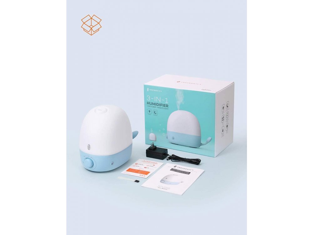 TaoTronics TT-AH038 Whale 3n1 Υγραντήρας Δωματίου, Humidifier & Φωτάκι Νυχτός