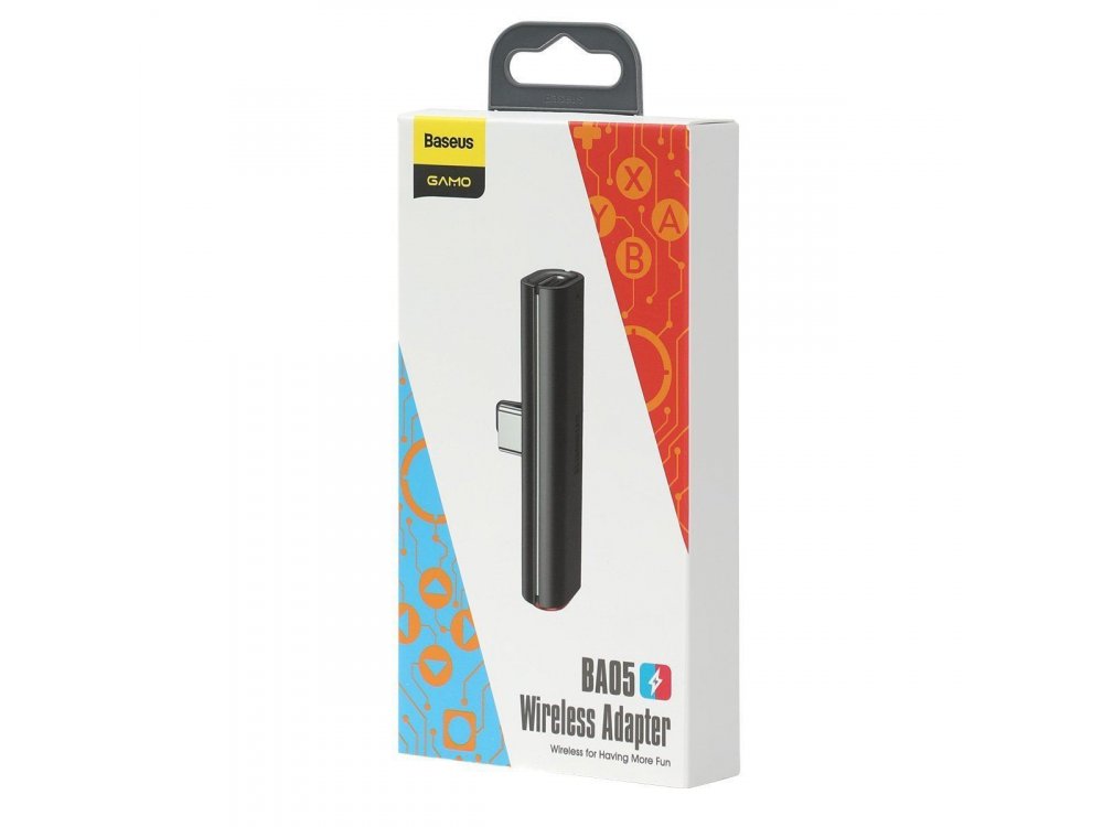 Baseus Gamo BA05 USB-C Wireless Adapter για Nintendo Switch, Bluetooth, Audio & Fast Charging 18W - NGBA05-01