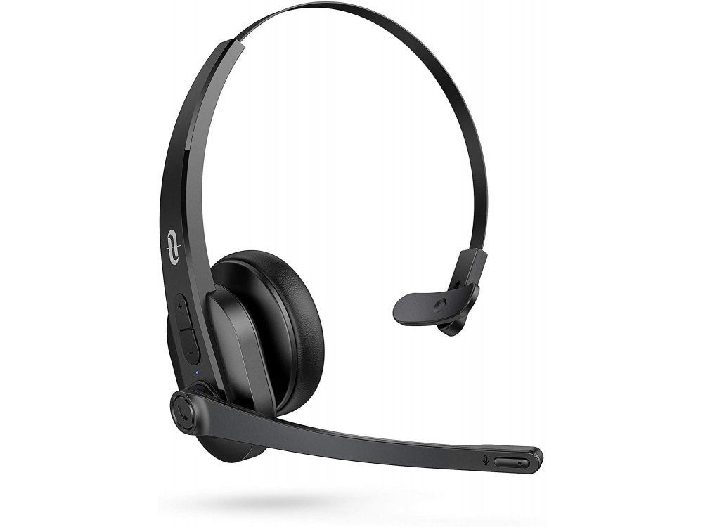 TaoTronics Trucker Bluetooth Headset 41 με AI Auto Noise-cancelling Microphone, Μαύρο - TT-BH041