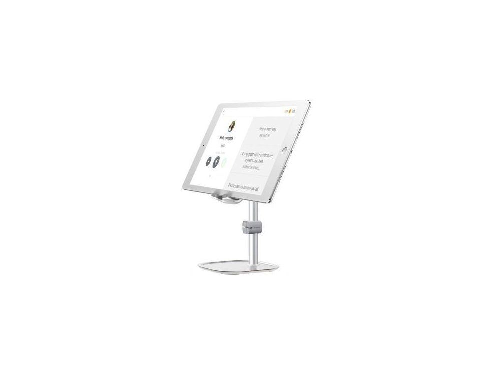 Baseus Literary Youth Desktop Bracket Holder / Stand for Smartphone / Tablet, Silver - SUWY-0S