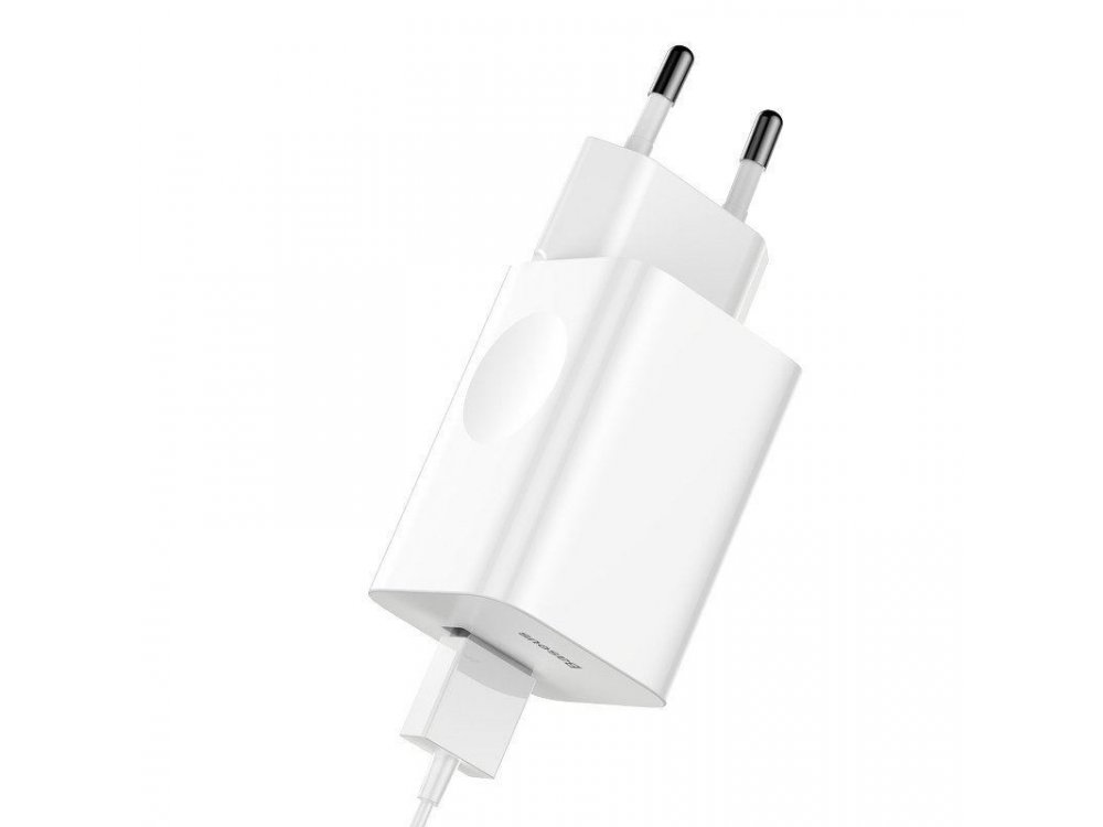 Baseus Charging Quick Charge 3.0, Φορτιστής Πρίζας 24W, Λευκός - CCALL-BX02