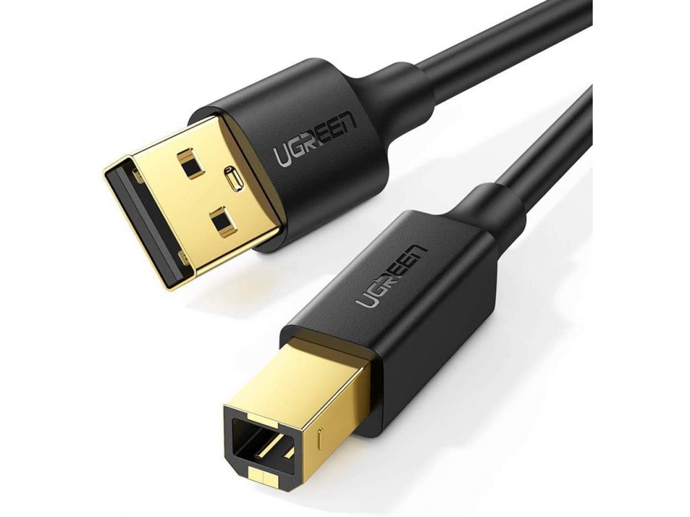 Ugreen USB 2.0 σε USB-B Καλώδιο Printer / Scanner Cable 3μ. - 10351, Μαύρο