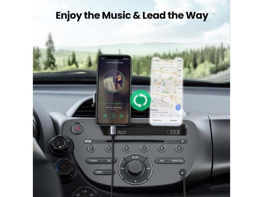 Ugreen Lightning Καλώδιο σε 3.5mm AUX Audio για Apple iPhone / iPad / iPod MFi - 70509