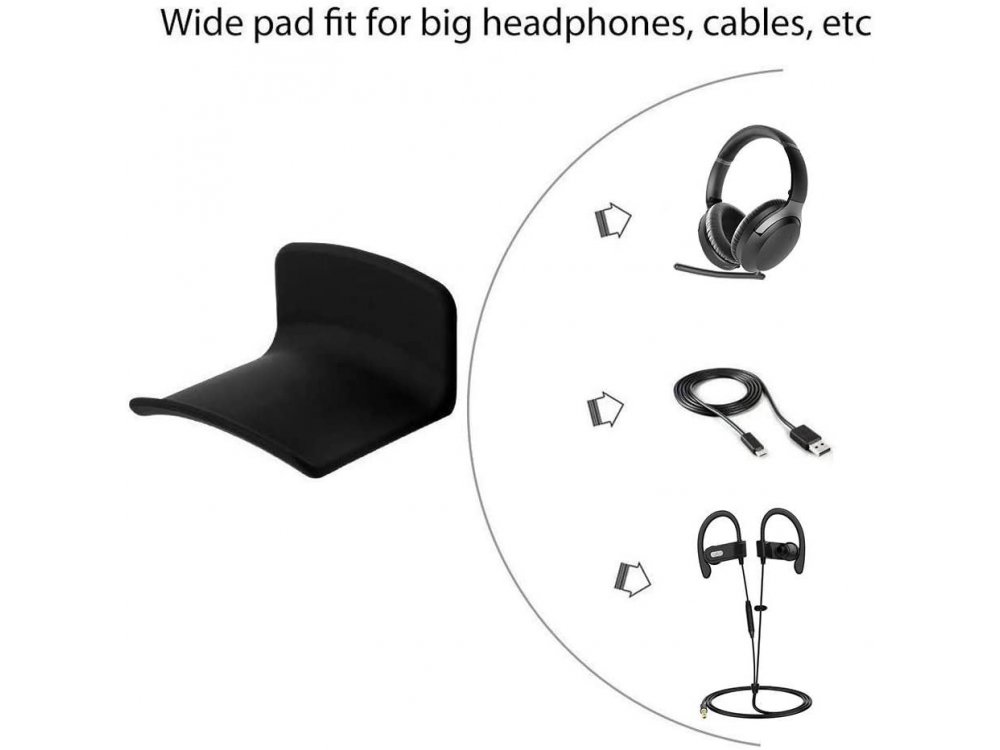 Avantree Neetto Headphone Hanger Holder, Βάση Τοίχου για Headset / Ακουστικά, Κρεμαστή, Μαύρη - HS907