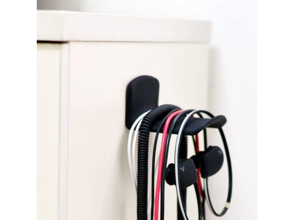 Avantree Neetto Headphone Hanger Holder, Wall Mount for Headset / Cords, 3M adhesive, Black - HS907