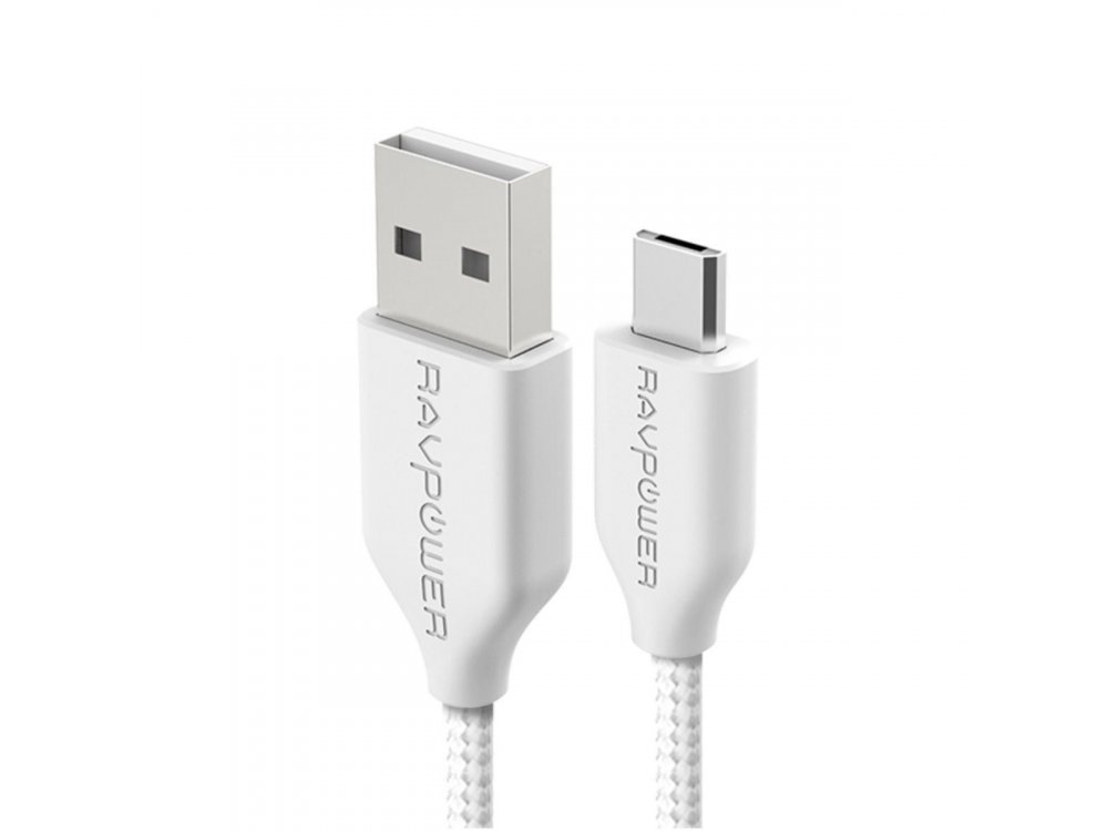 RAVPower Micro USB to USB 2.0 Cable, 3ft, Nylon Braiding - RP-CB016