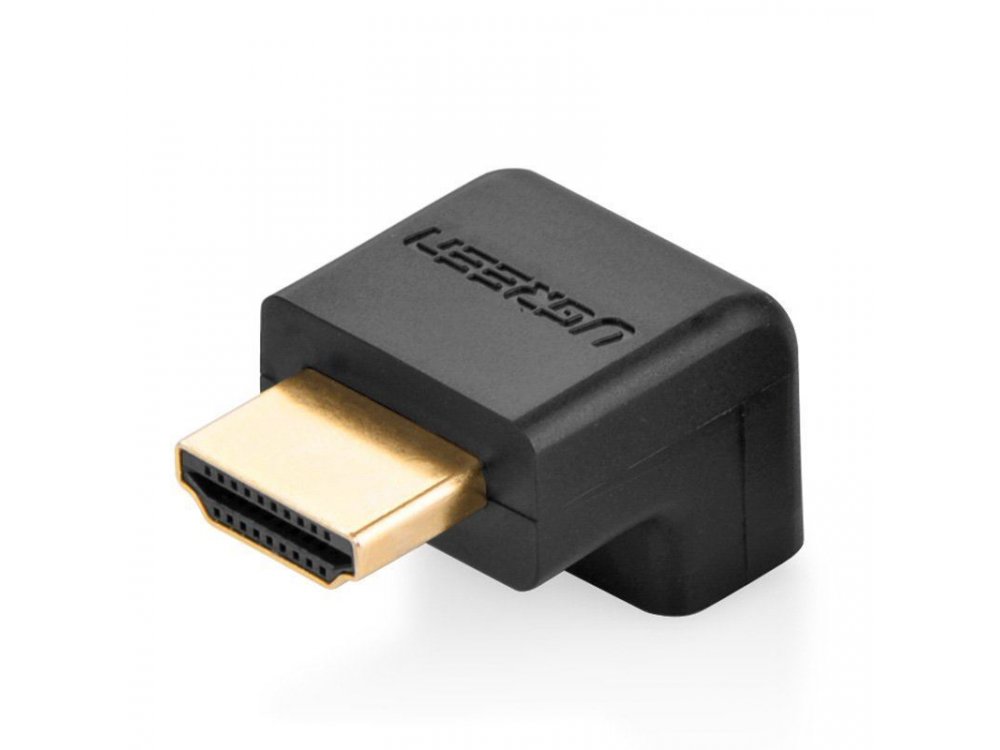Ugreen HDMI Coupler, Αντάπτορας επέκτασης HDMI γωνιακός 90°, Μαύρος - 20109