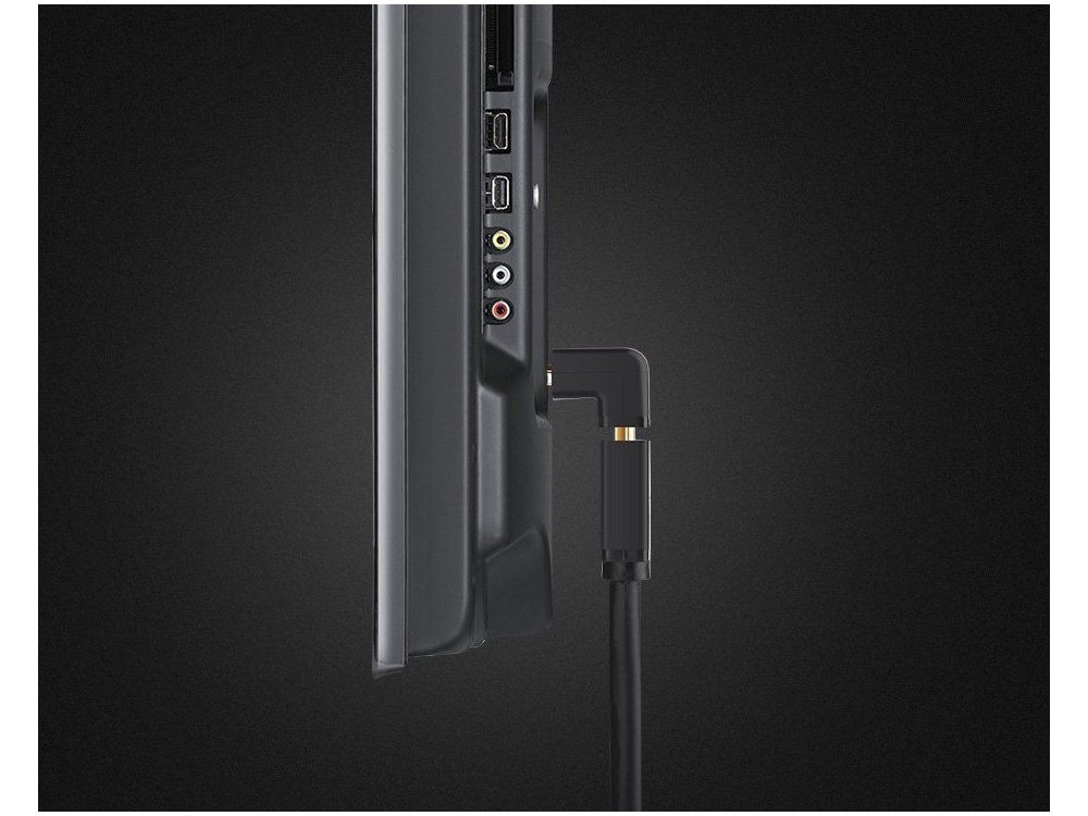 Ugreen HDMI Coupler, Αντάπτορας επέκτασης HDMI γωνιακός 90°, Μαύρος - 20109